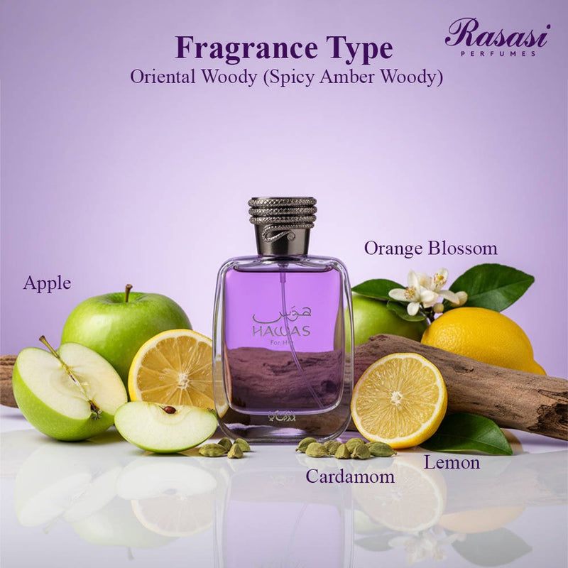 Rasasi Hawas Eau de Parfum For Men - Exotic Fume